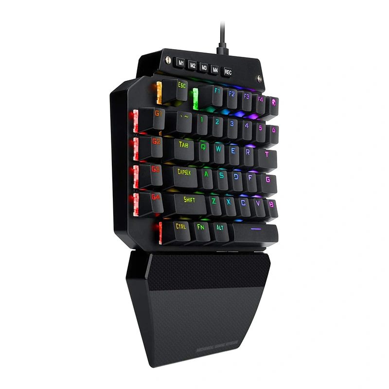 Правадная механічная гульнявая клавіятура з 44 клавішамі RGB