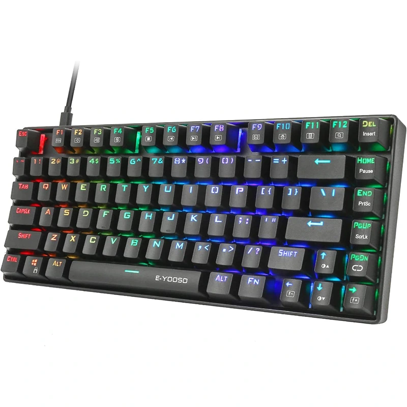 Механічная гульнявая клавіятура з 81 клавішай RGB, воданепранікальная