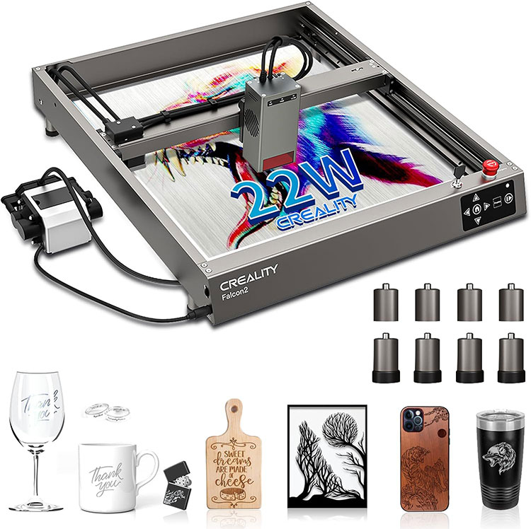 Falcon 22W выхадны лазерны разрэз Diy Laser Engraver