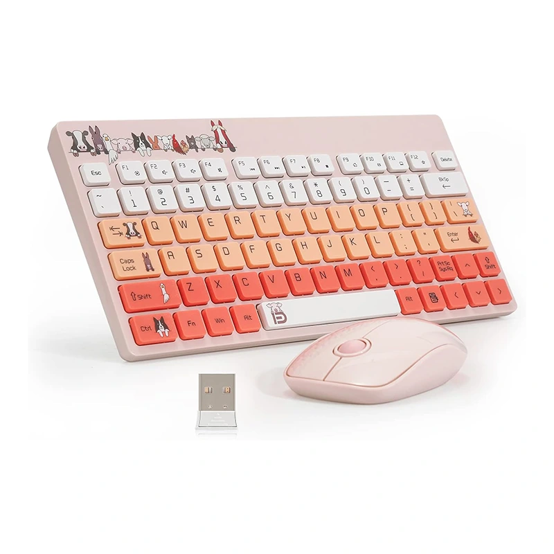 Бесправадная клавіятура і мыш Combo 2.4G USB Compact Portable